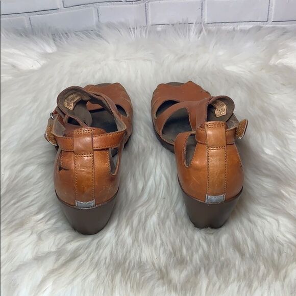 Merrell Evera Shift Tan Leather Heels Sz 10 - Picture 4 of 8